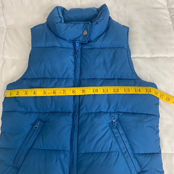 GAP Kids Blue Puffer Vest – Size Medium (8–9 Years) - Picture 10 of 11